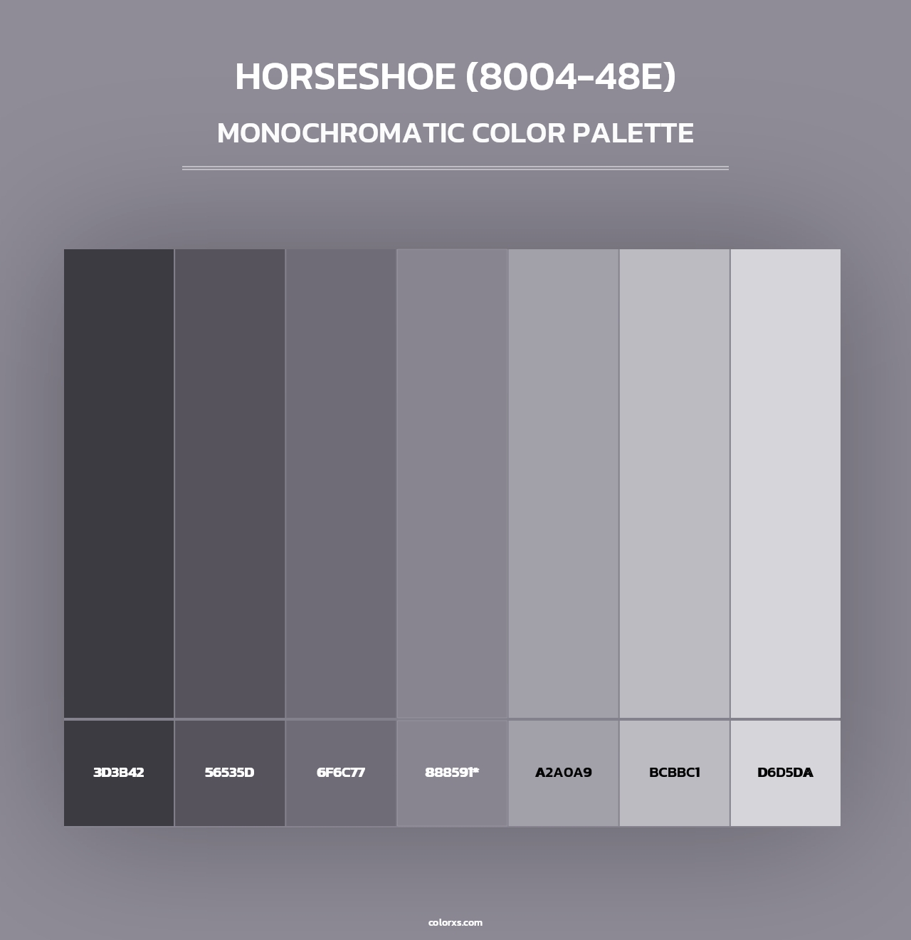 Horseshoe (8004-48E) - Monochromatic Color Palette