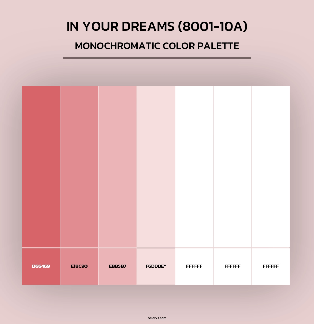 In Your Dreams (8001-10A) - Monochromatic Color Palette