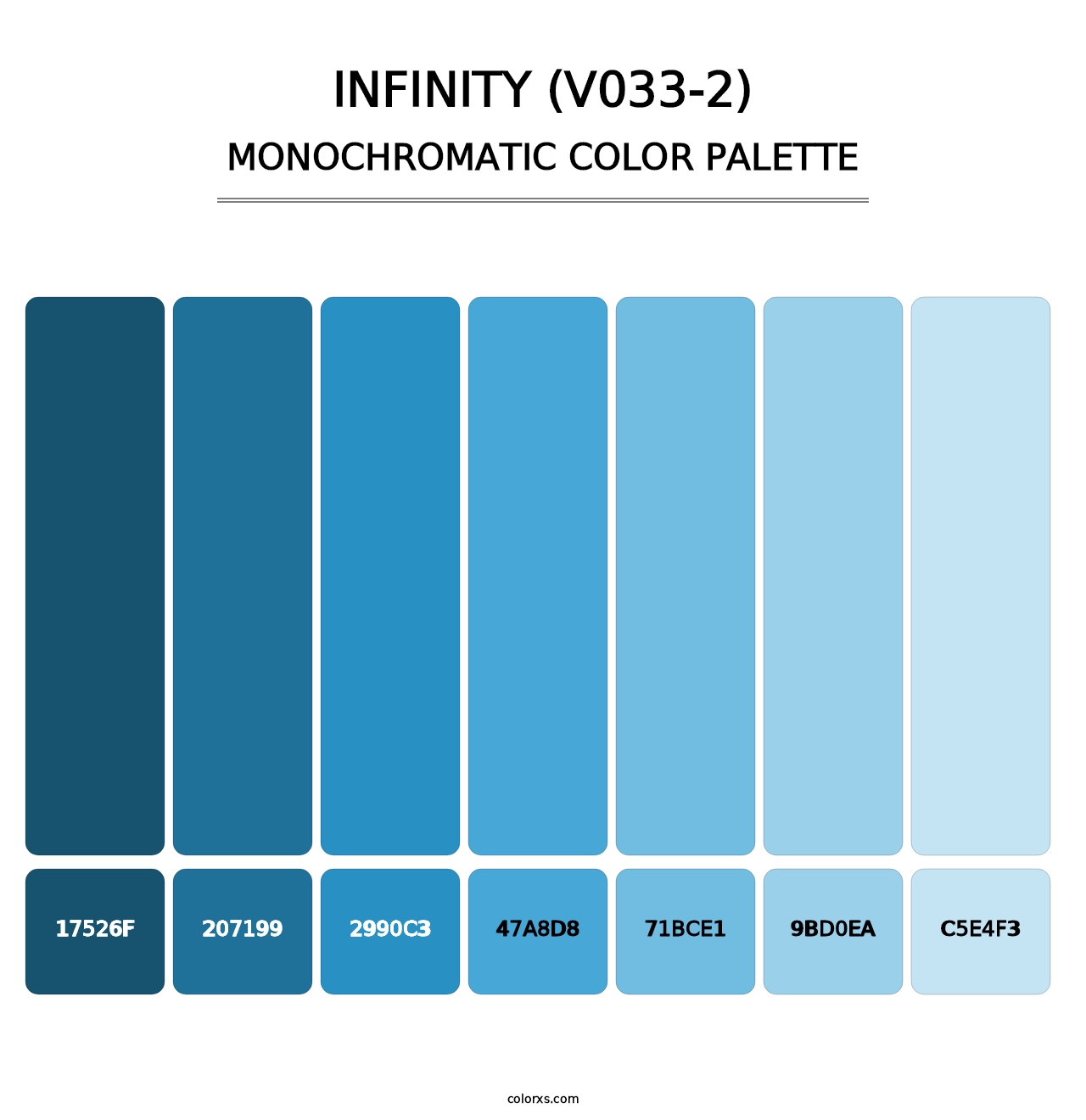 Infinity (V033-2) - Monochromatic Color Palette