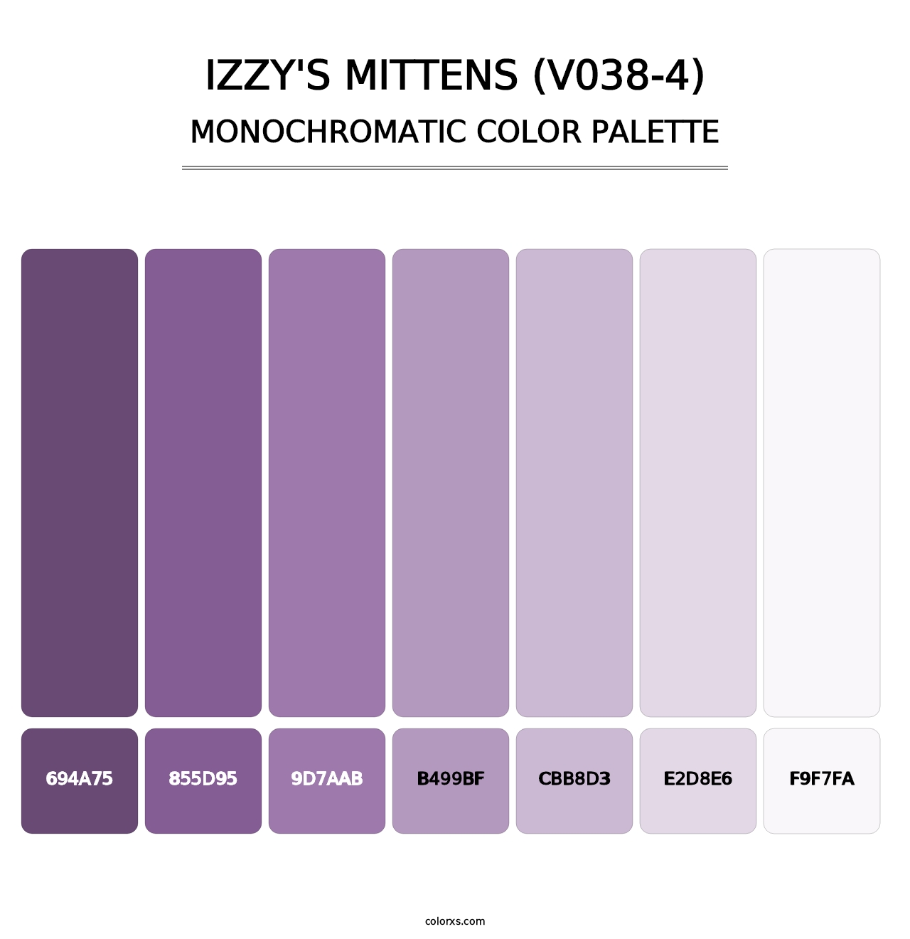Izzy's Mittens (V038-4) - Monochromatic Color Palette