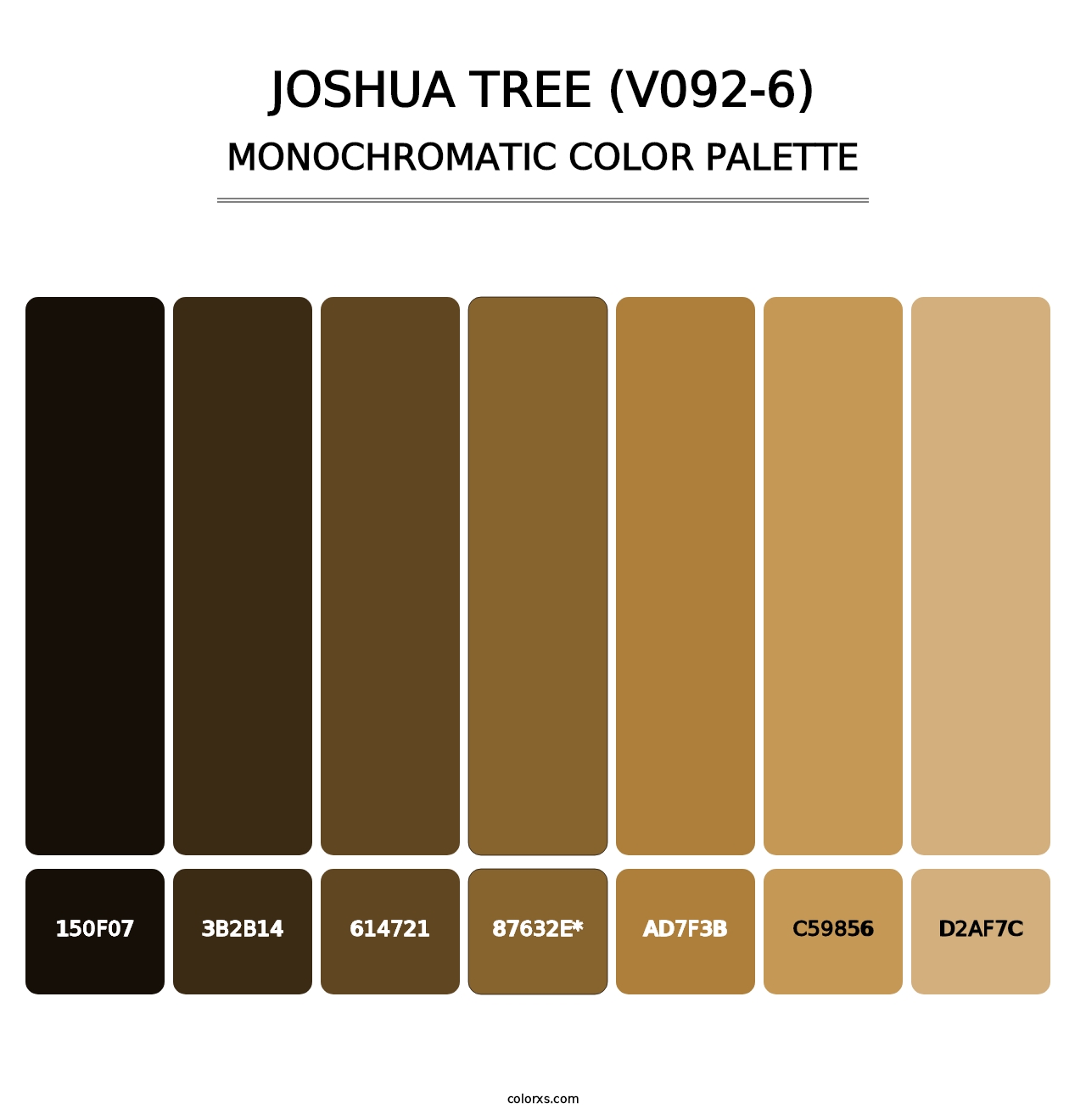 Joshua Tree (V092-6) - Monochromatic Color Palette