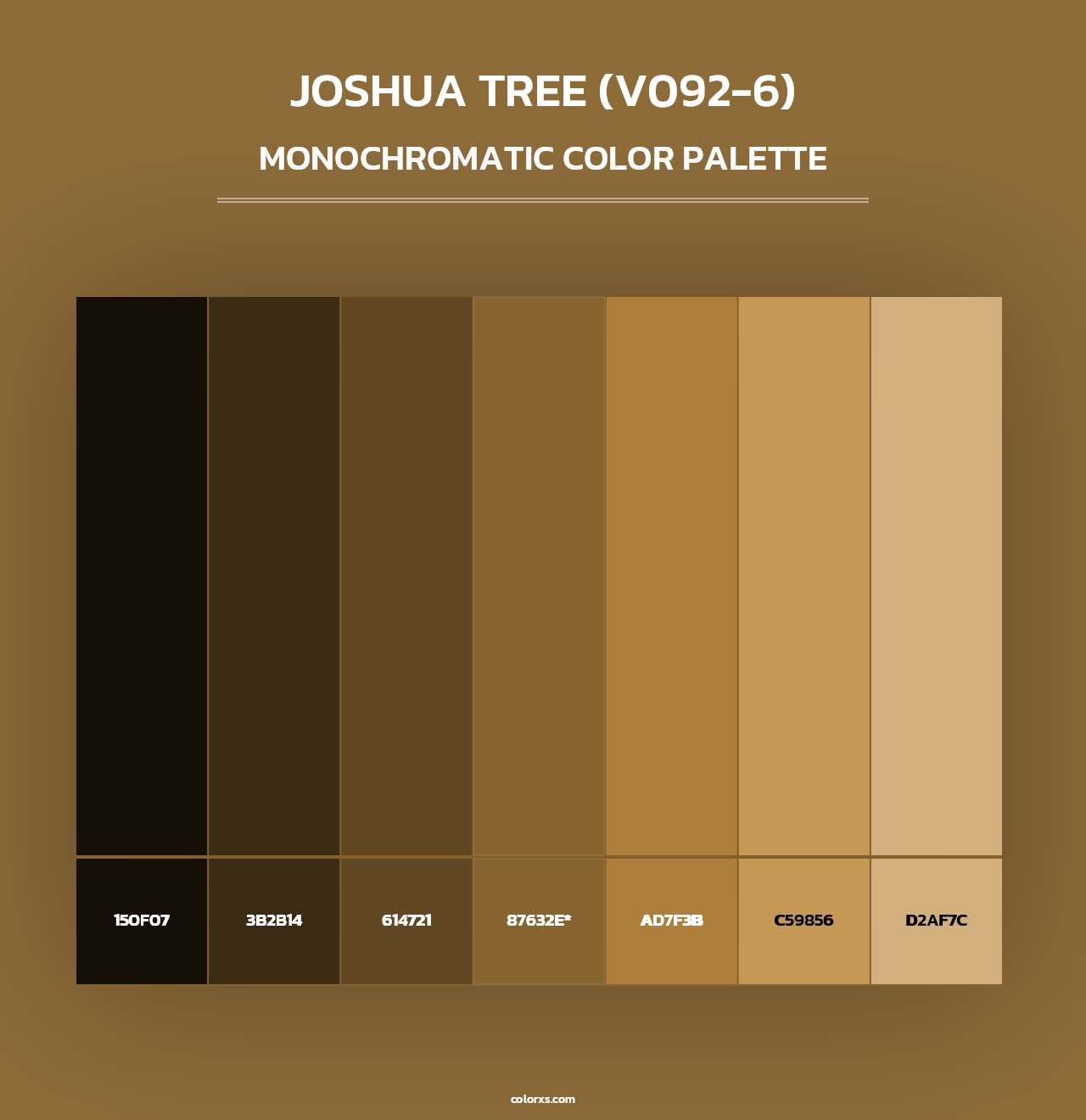 Joshua Tree (V092-6) - Monochromatic Color Palette