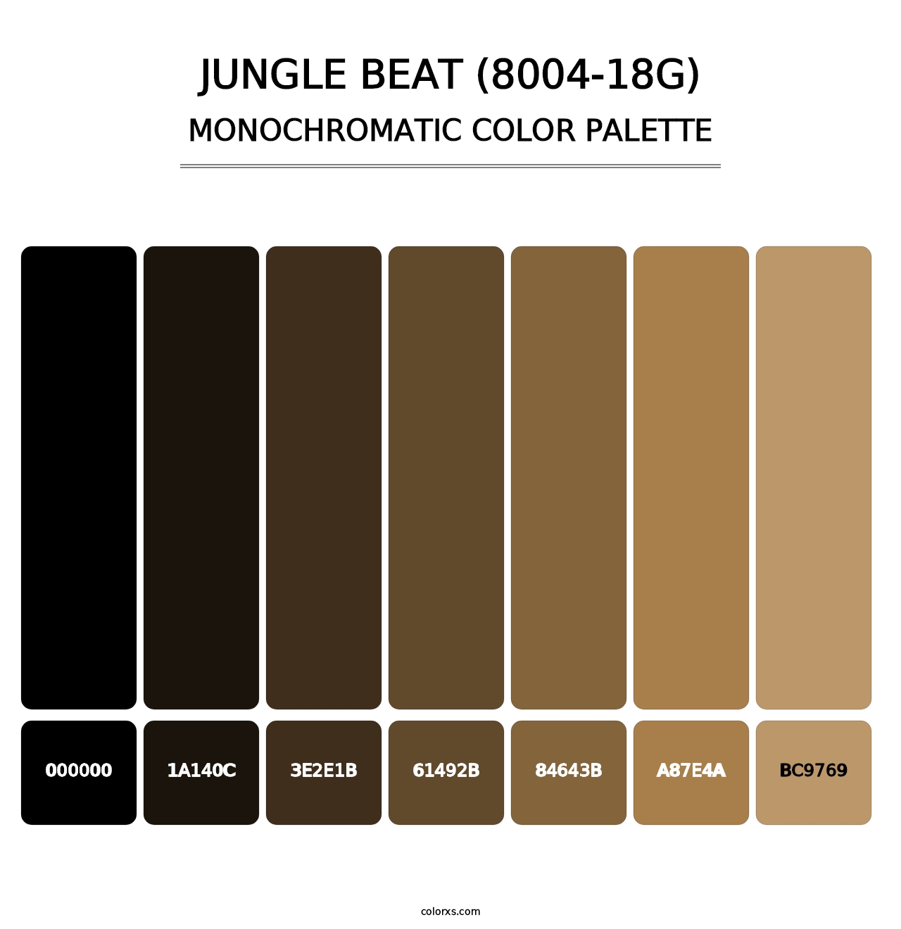 Jungle Beat (8004-18G) - Monochromatic Color Palette
