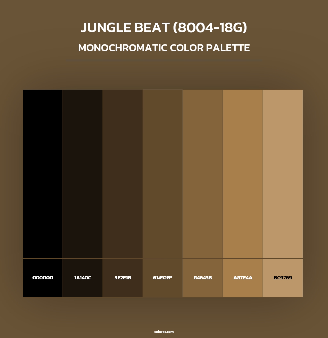 Jungle Beat (8004-18G) - Monochromatic Color Palette