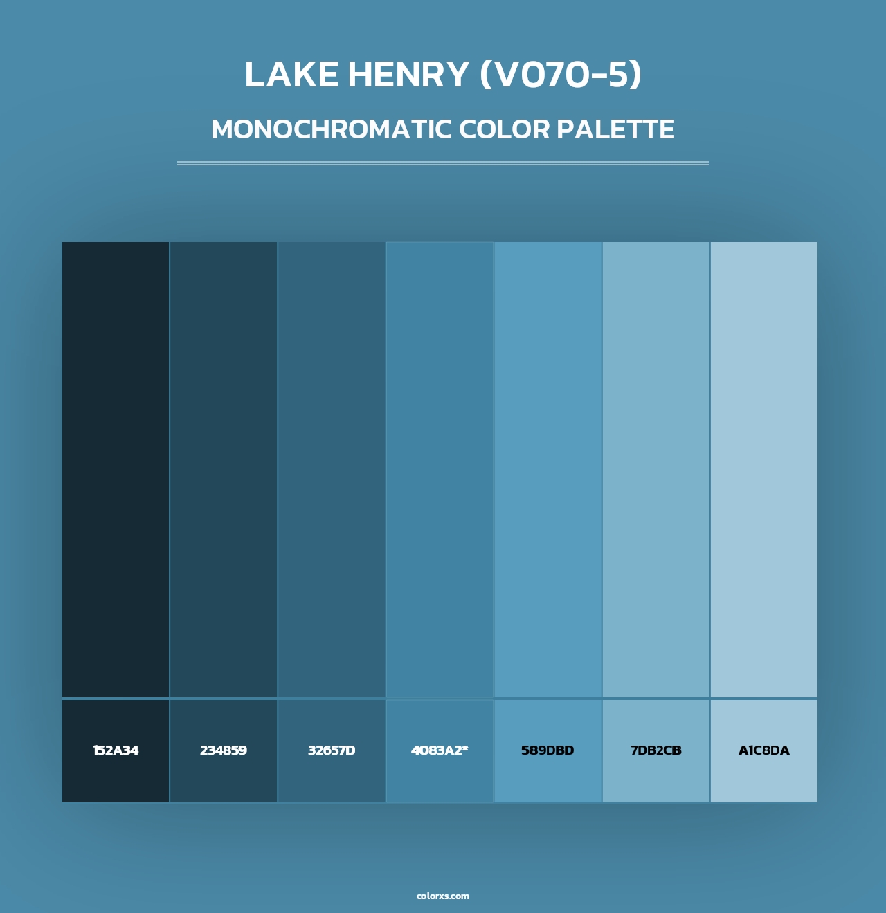 Lake Henry (V070-5) - Monochromatic Color Palette