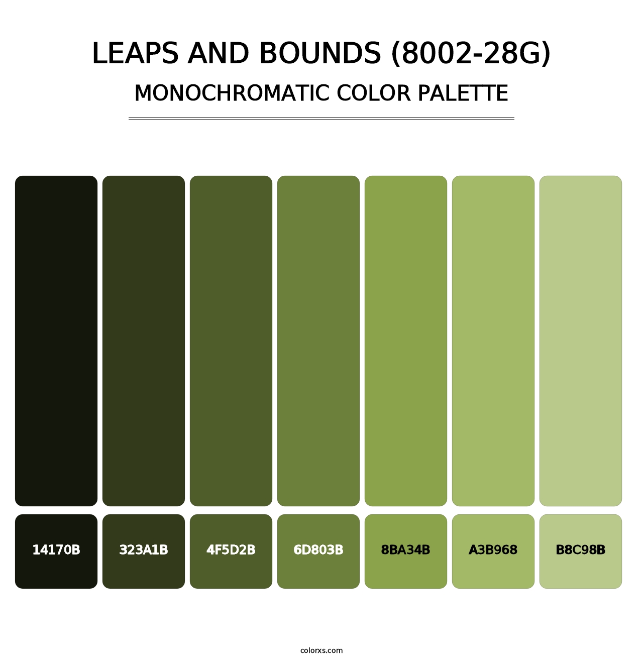 Leaps and Bounds (8002-28G) - Monochromatic Color Palette