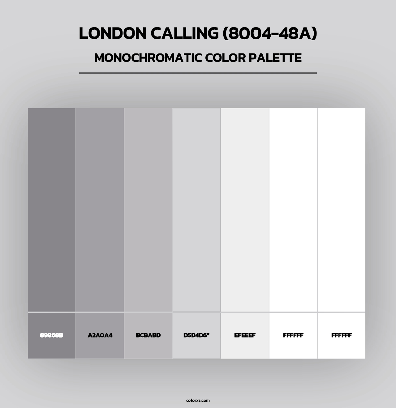 London Calling (8004-48A) - Monochromatic Color Palette