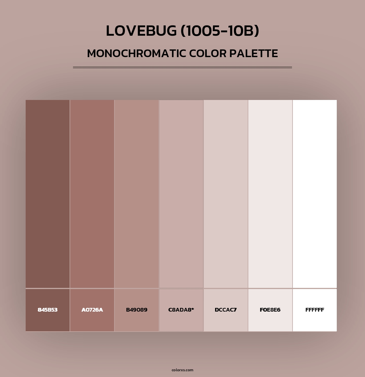 Lovebug (1005-10B) - Monochromatic Color Palette