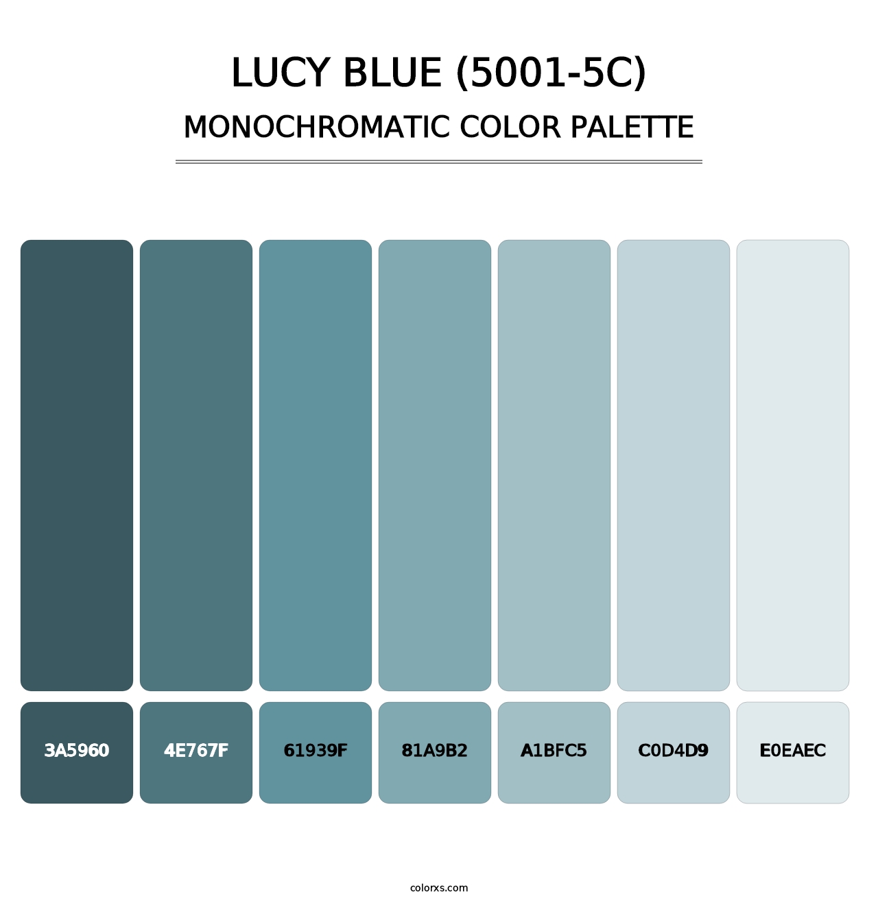 Lucy Blue (5001-5C) - Monochromatic Color Palette