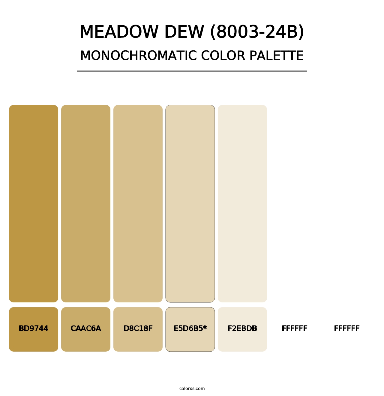 Meadow Dew (8003-24B) - Monochromatic Color Palette