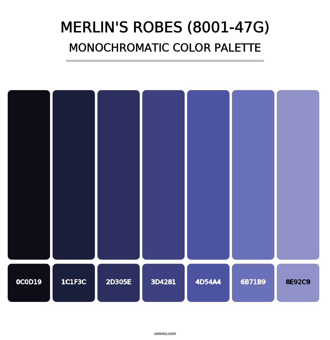 Merlin's Robes (8001-47G) - Monochromatic Color Palette