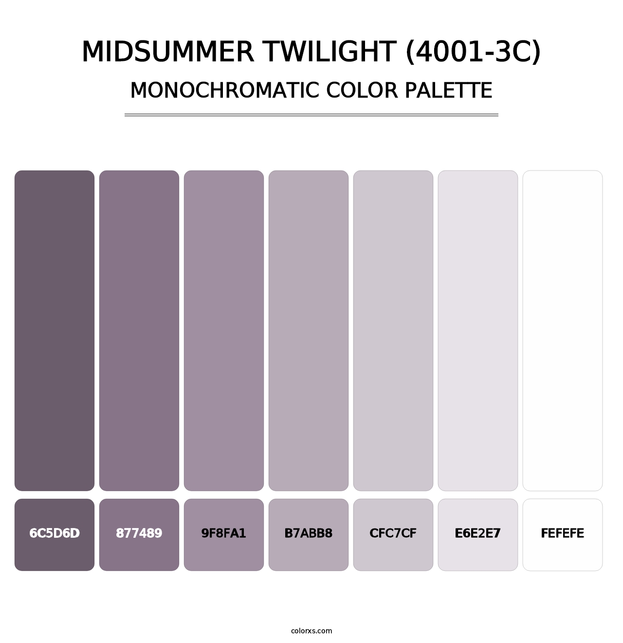 Midsummer Twilight (4001-3C) - Monochromatic Color Palette