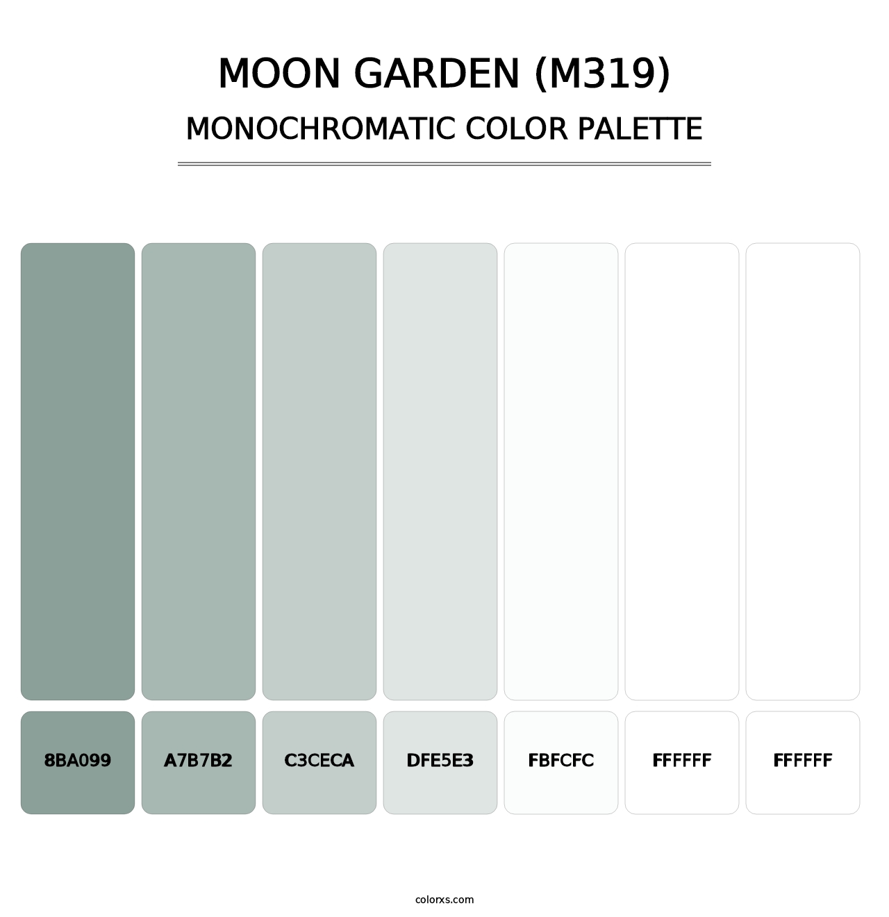 Moon Garden (M319) - Monochromatic Color Palette