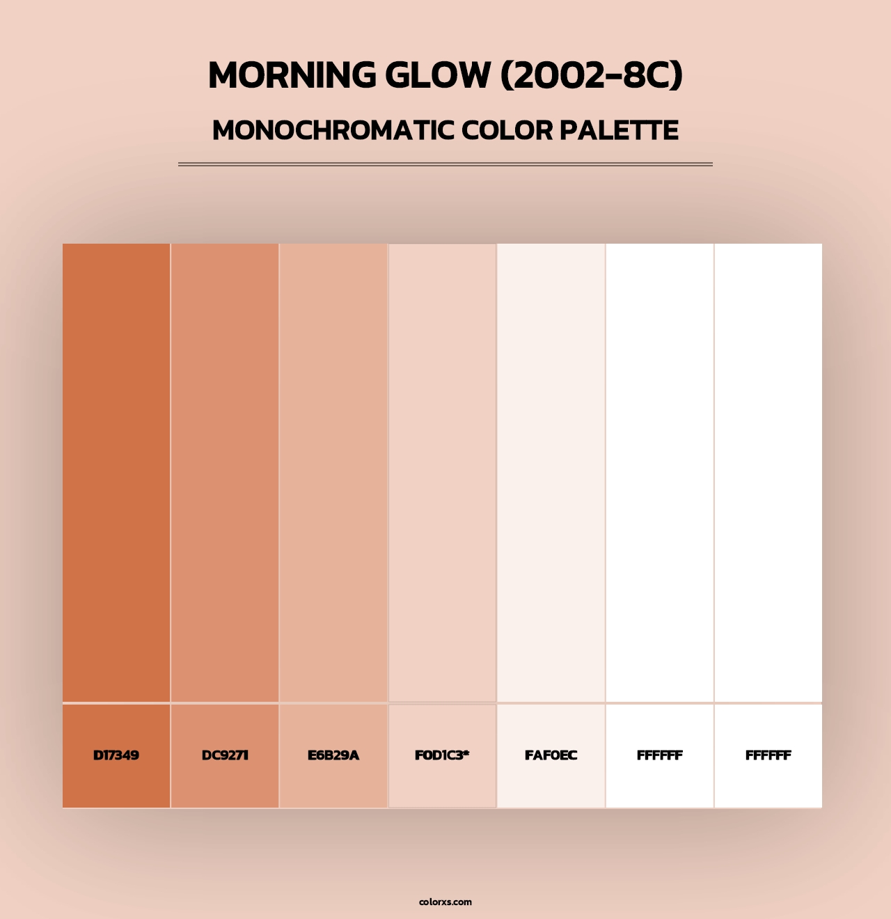 Morning Glow (2002-8C) - Monochromatic Color Palette