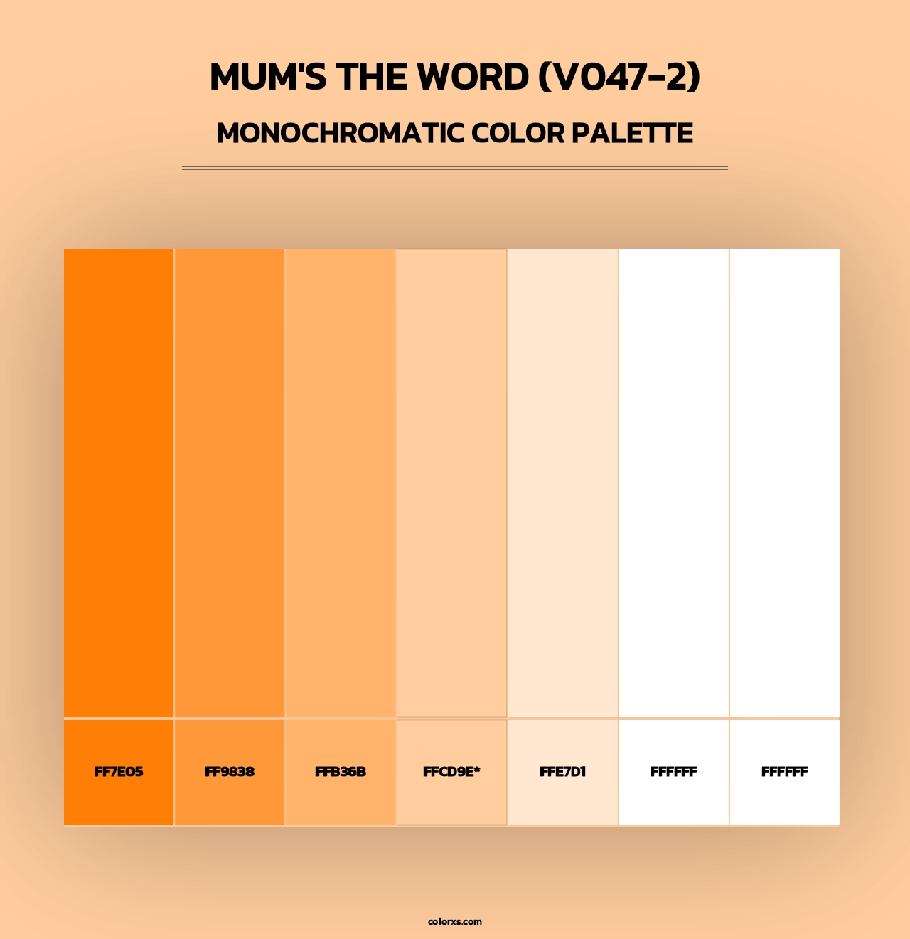 Mum's the Word (V047-2) - Monochromatic Color Palette