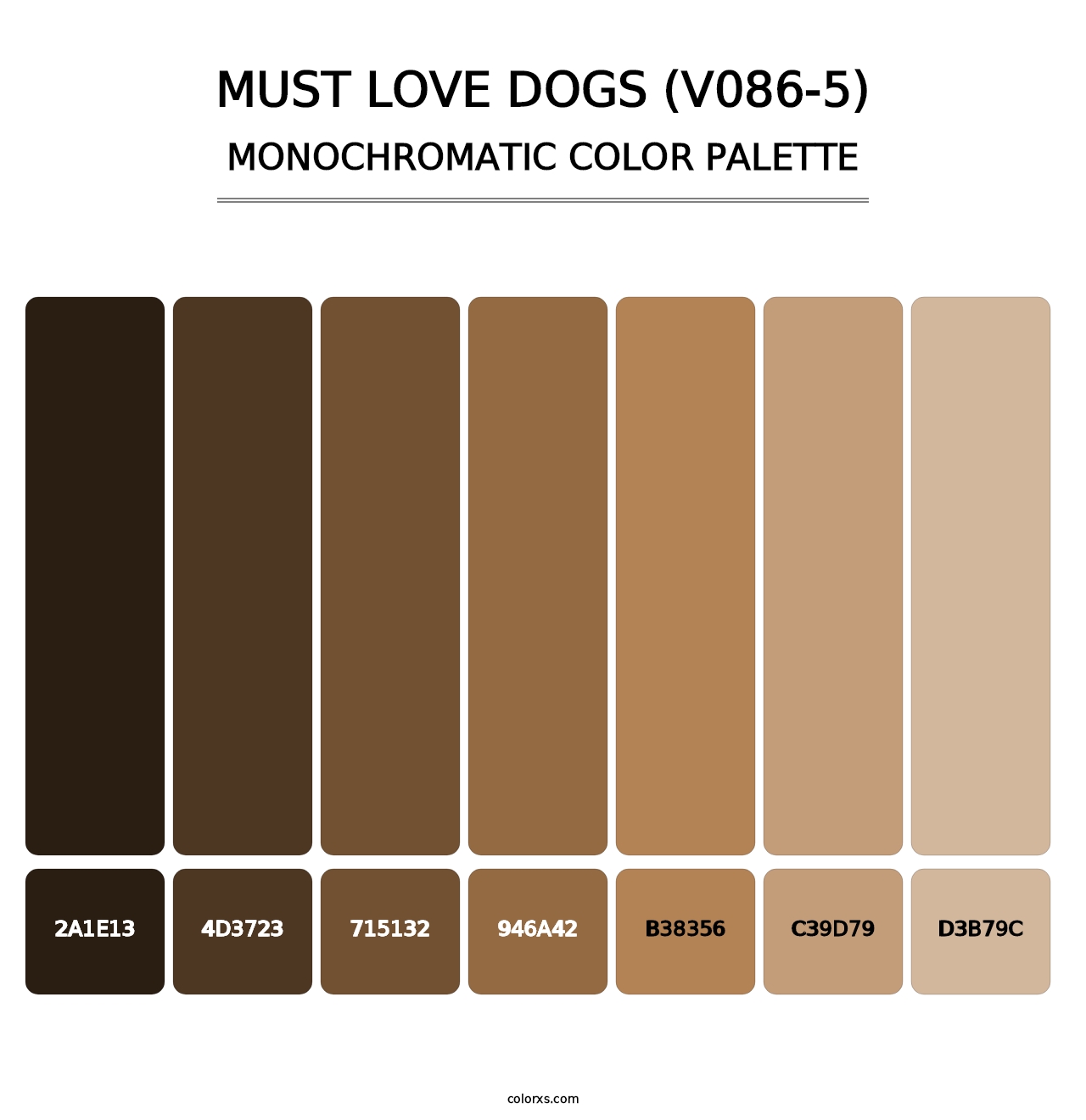 Must Love Dogs (V086-5) - Monochromatic Color Palette