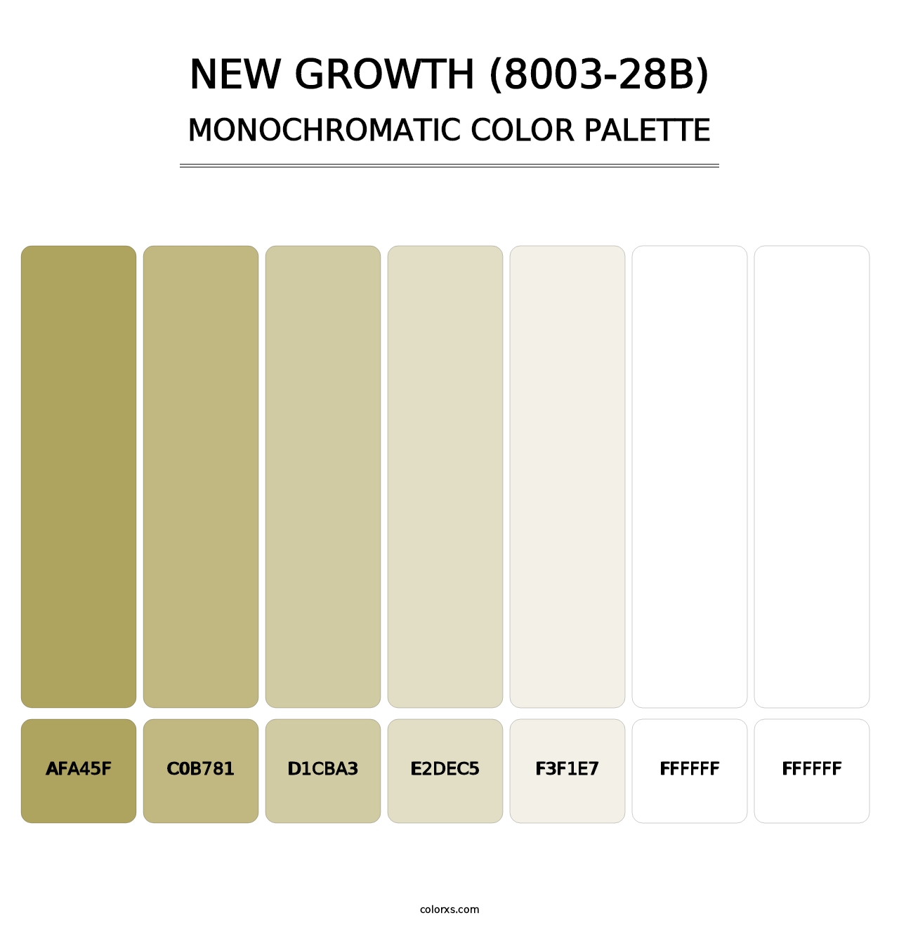 New Growth (8003-28B) - Monochromatic Color Palette