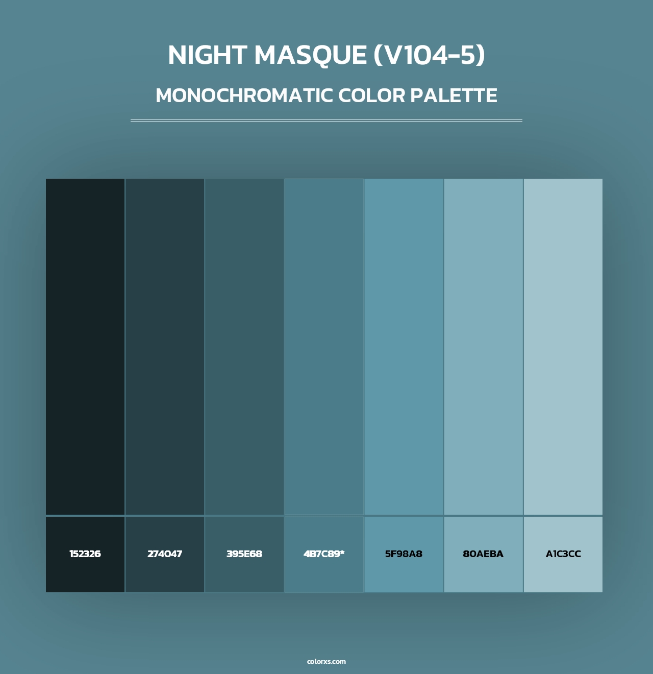 Night Masque (V104-5) - Monochromatic Color Palette