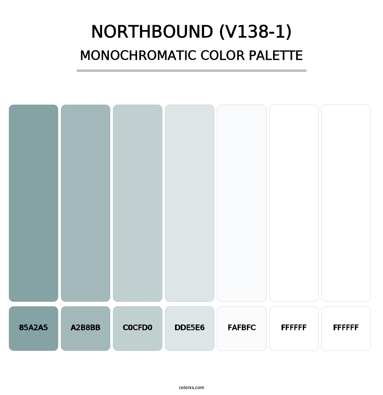 Northbound (V138-1) - Monochromatic Color Palette