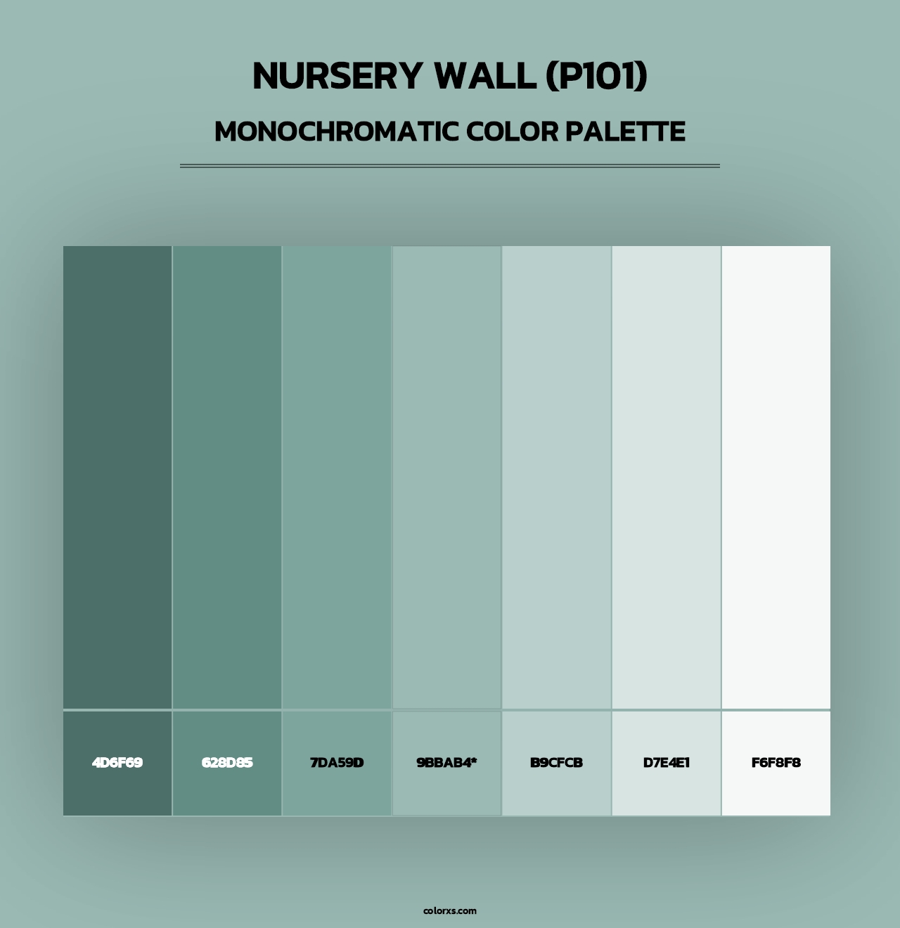 Nursery Wall (P101) - Monochromatic Color Palette