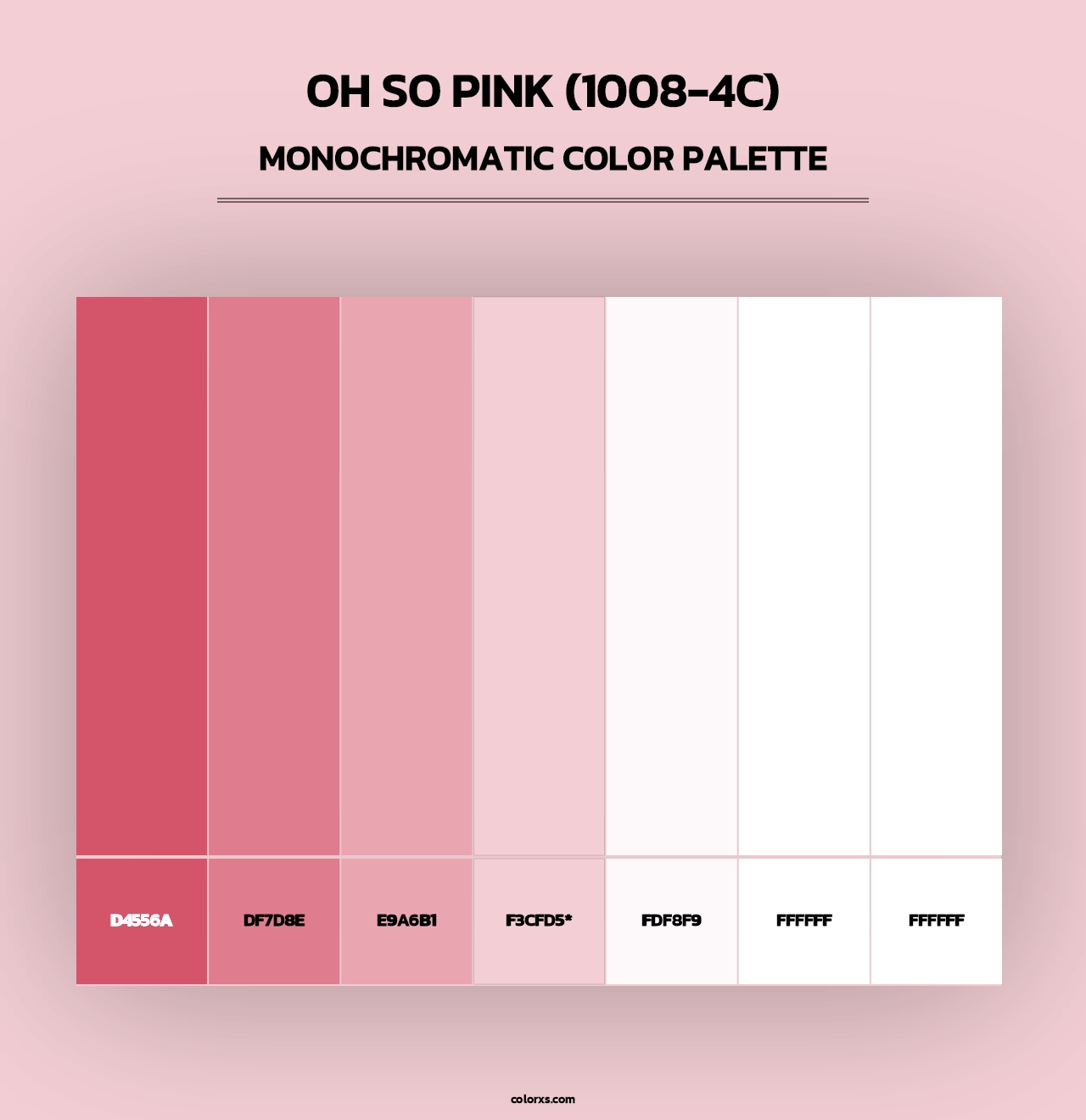 Oh So Pink (1008-4C) - Monochromatic Color Palette