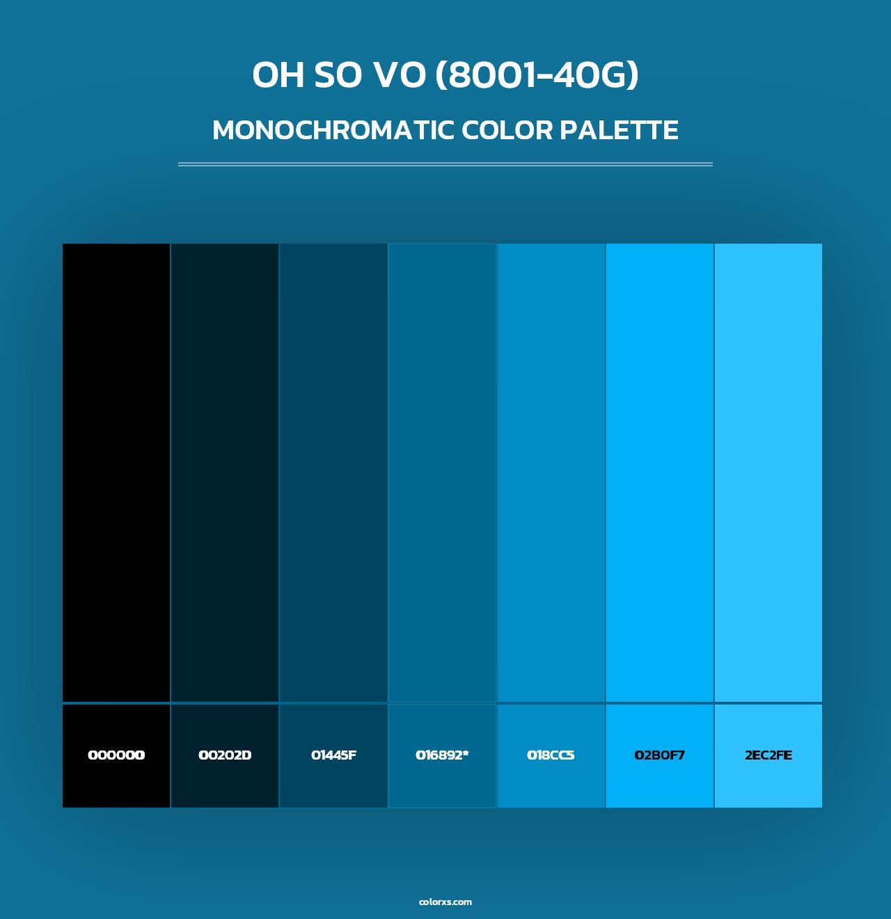 Oh So Vo (8001-40G) - Monochromatic Color Palette