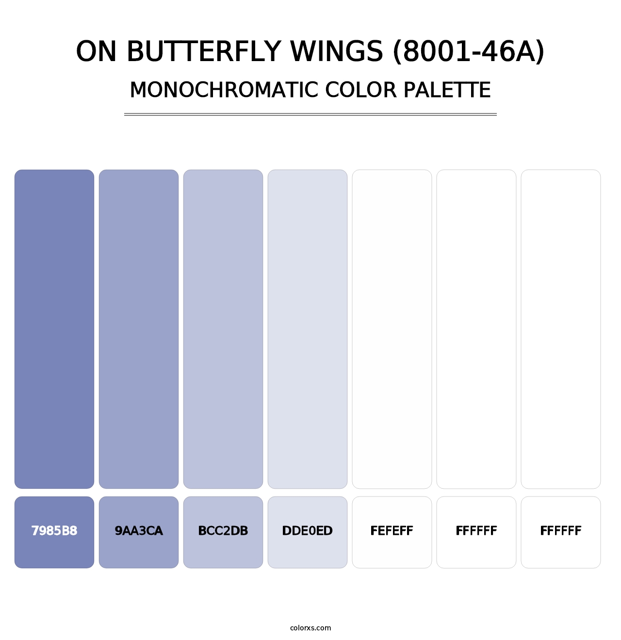 On Butterfly Wings (8001-46A) - Monochromatic Color Palette