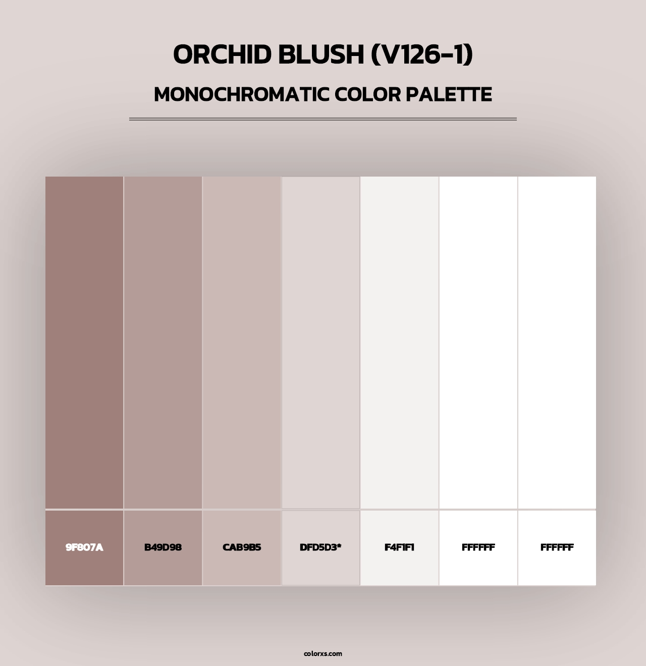 Orchid Blush (V126-1) - Monochromatic Color Palette