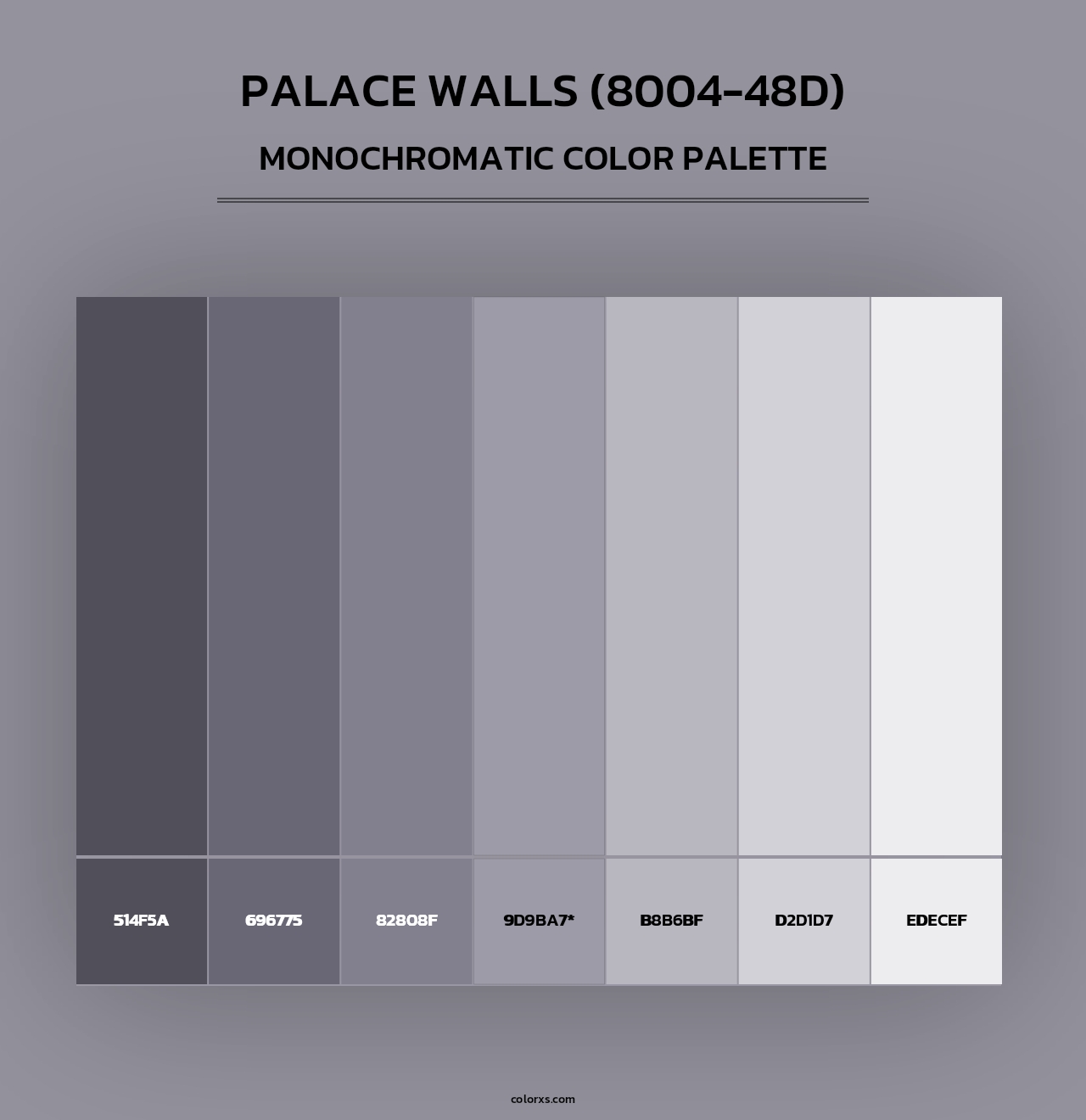 Palace Walls (8004-48D) - Monochromatic Color Palette