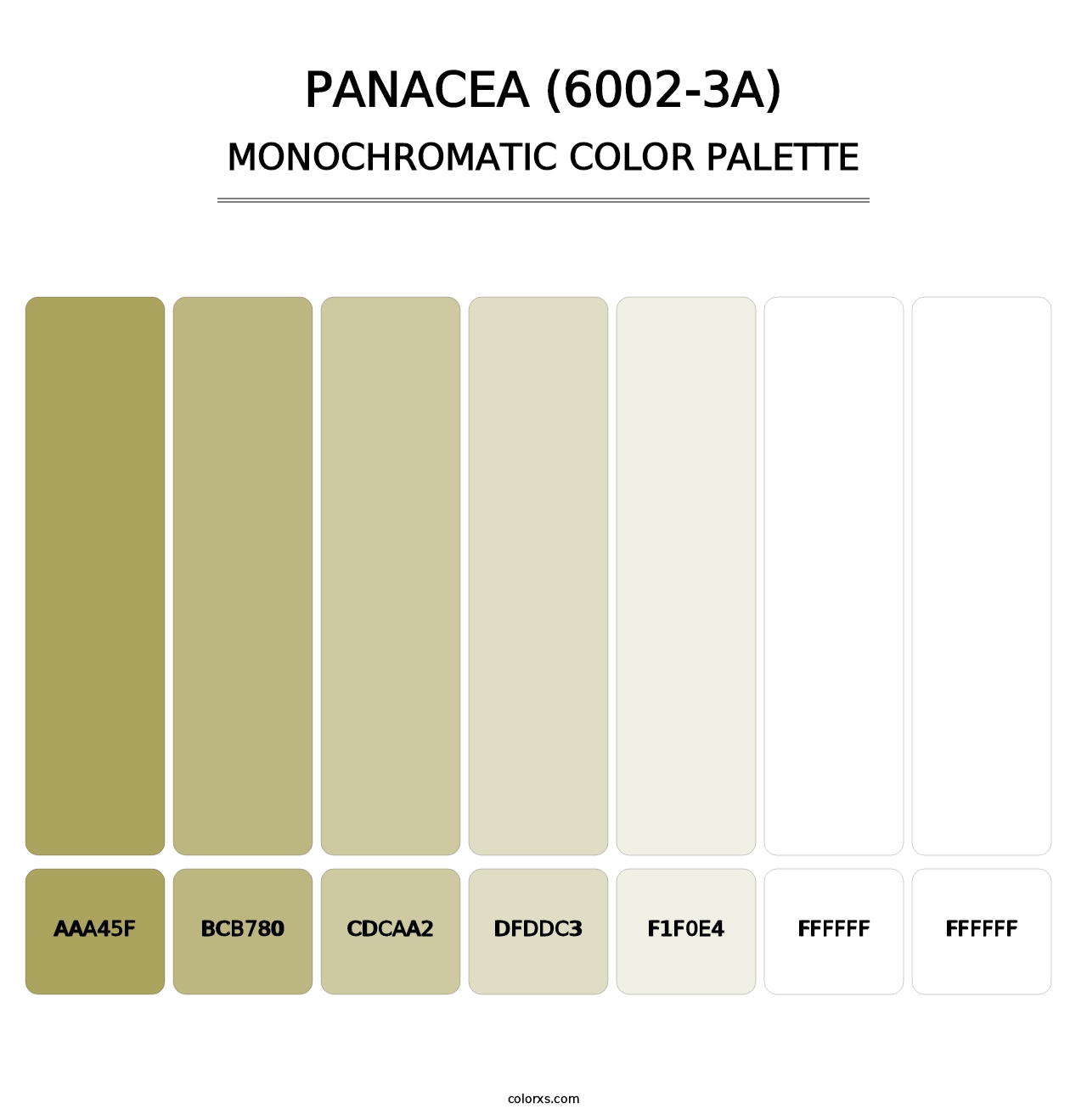 Panacea (6002-3A) - Monochromatic Color Palette