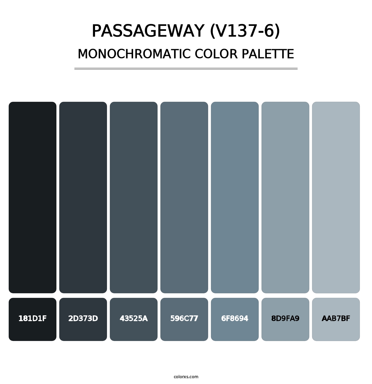 Passageway (V137-6) - Monochromatic Color Palette