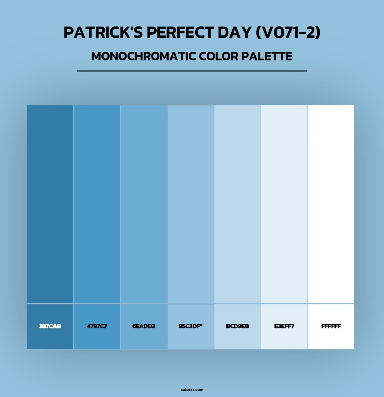 Patrick's Perfect Day (V071-2) - Monochromatic Color Palette