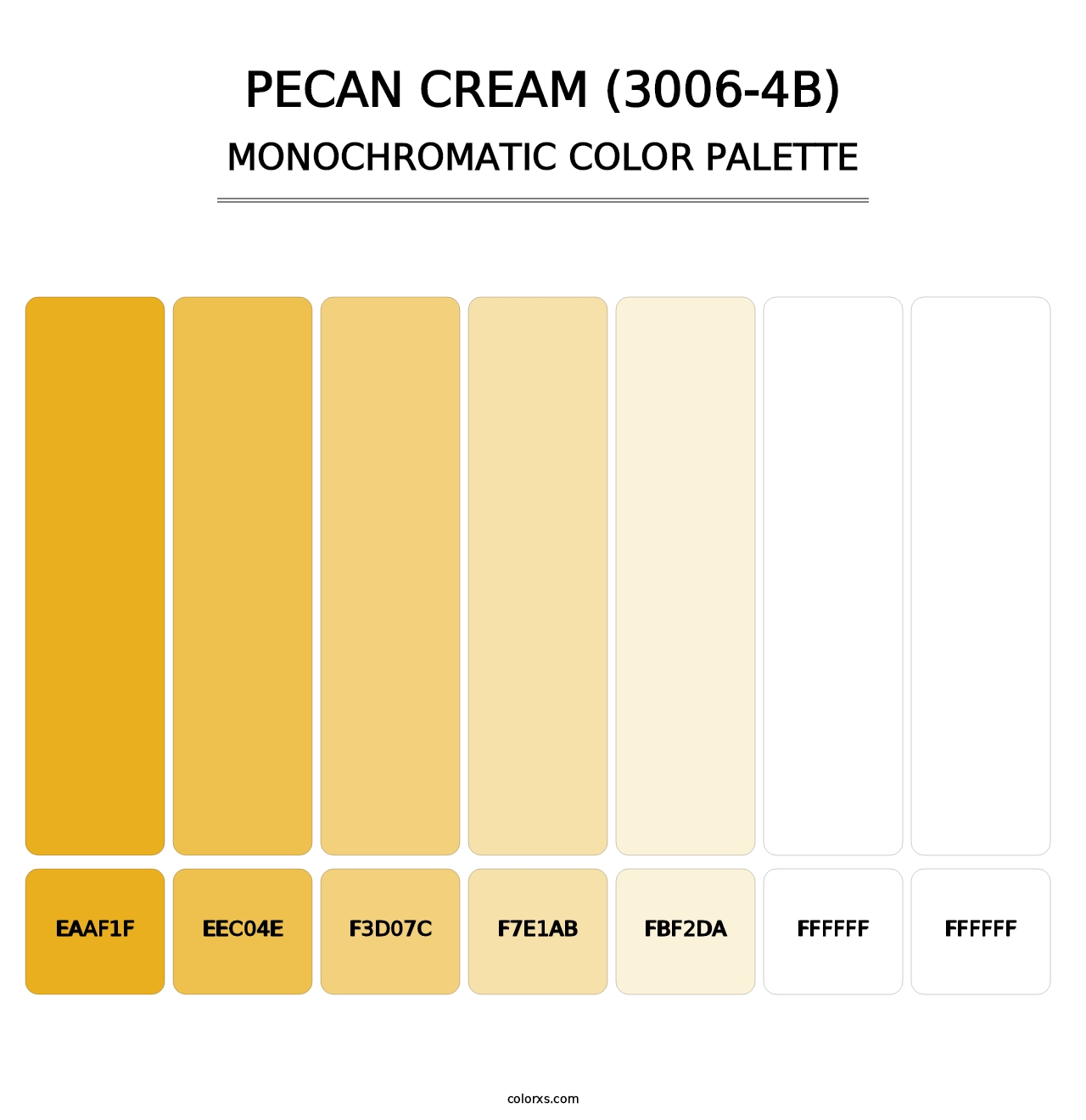 Pecan Cream (3006-4B) - Monochromatic Color Palette