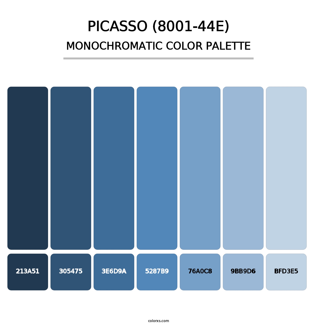 Picasso (8001-44E) - Monochromatic Color Palette