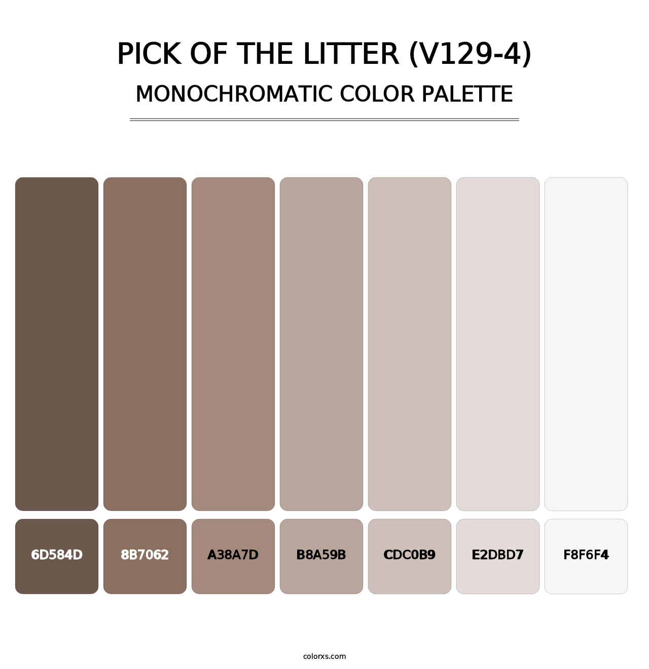 Pick of the Litter (V129-4) - Monochromatic Color Palette