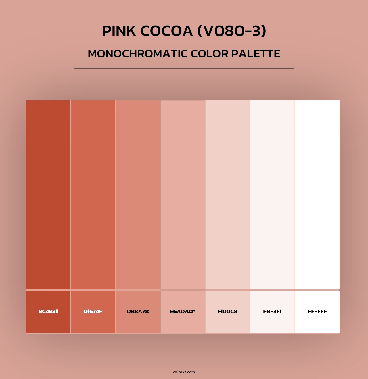 Pink Cocoa (V080-3) - Monochromatic Color Palette