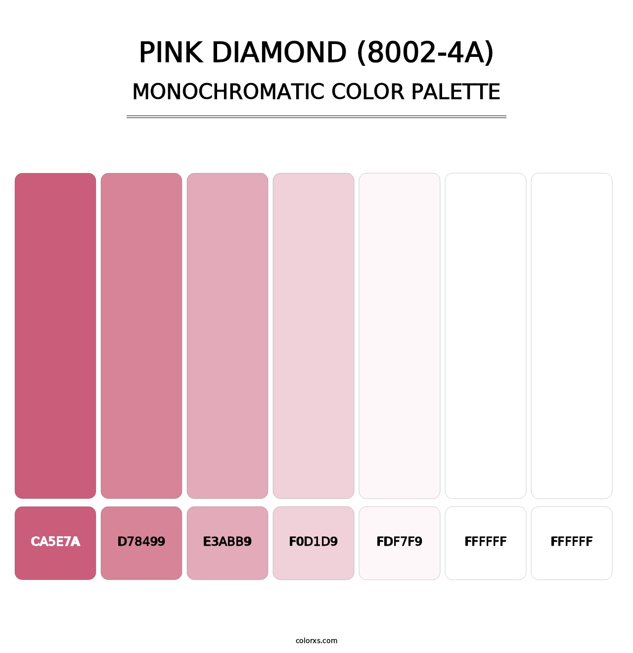 Pink Diamond (8002-4A) - Monochromatic Color Palette