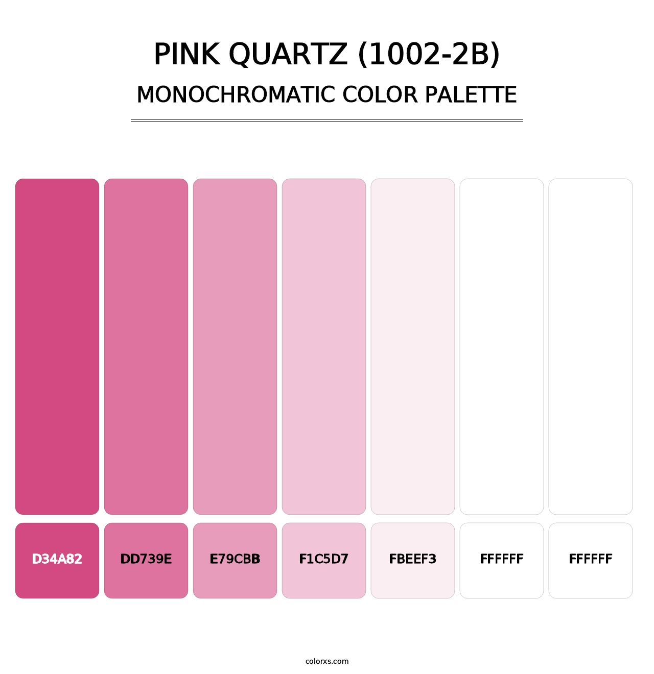 Pink Quartz (1002-2B) - Monochromatic Color Palette