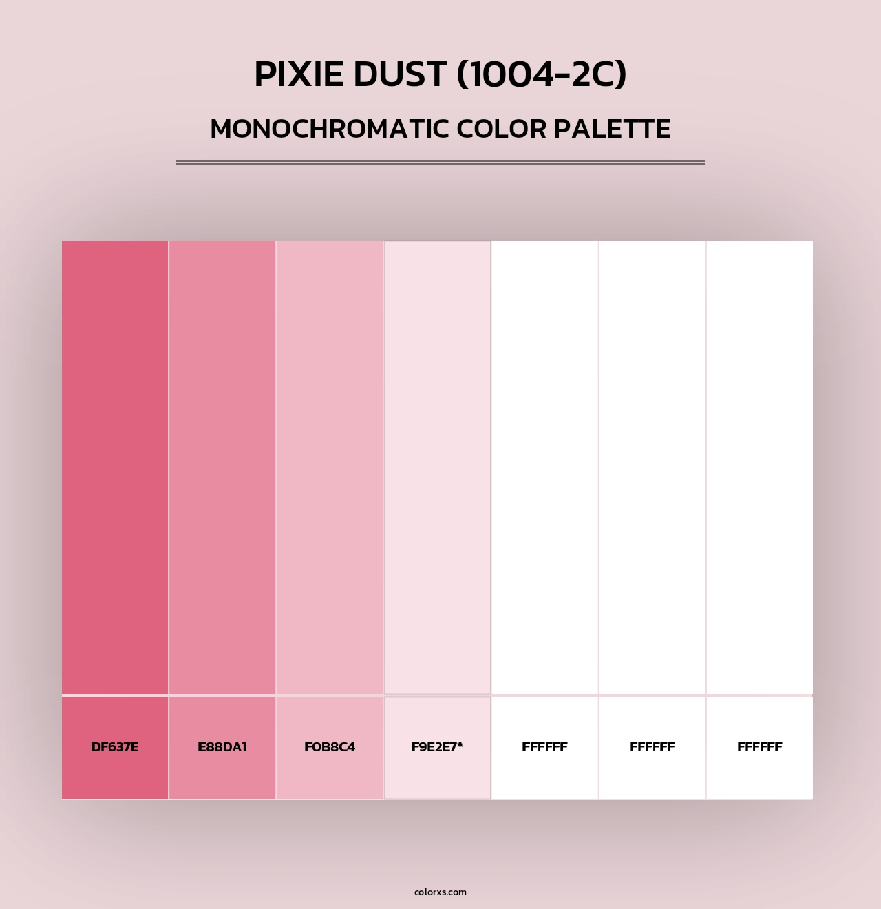 Pixie Dust (1004-2C) - Monochromatic Color Palette
