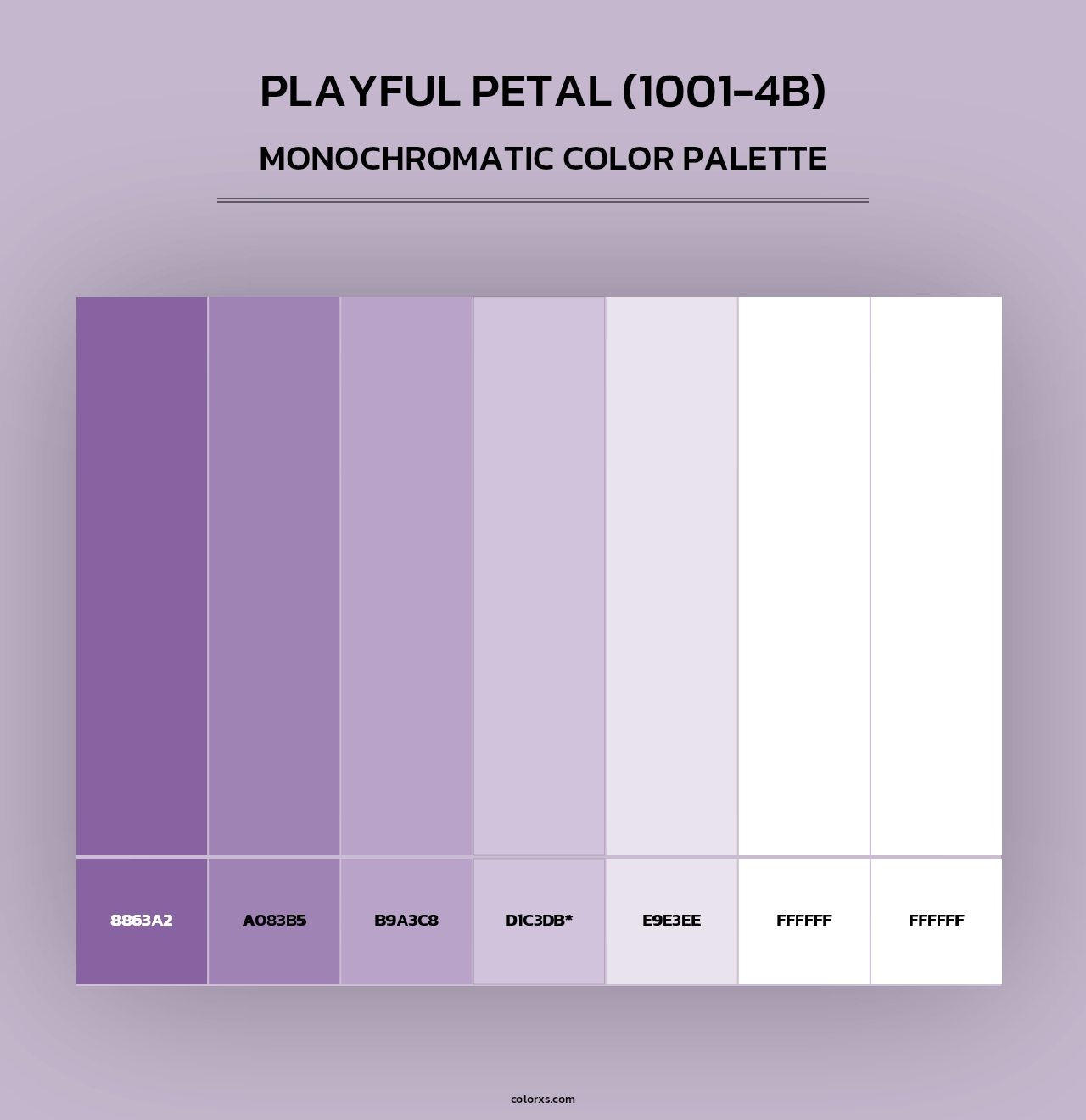 Playful Petal (1001-4B) - Monochromatic Color Palette
