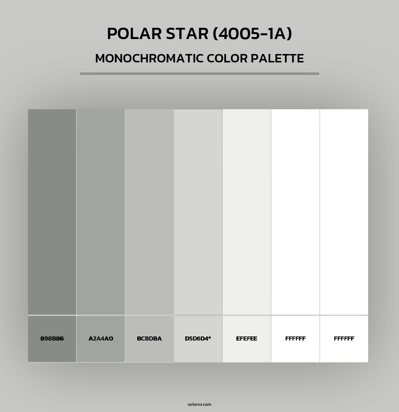Polar Star (4005-1A) - Monochromatic Color Palette