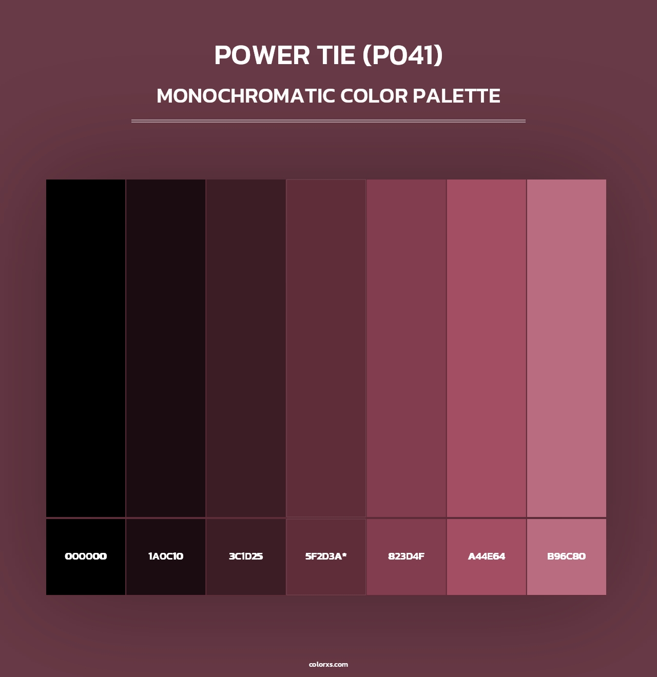 Power Tie (P041) - Monochromatic Color Palette