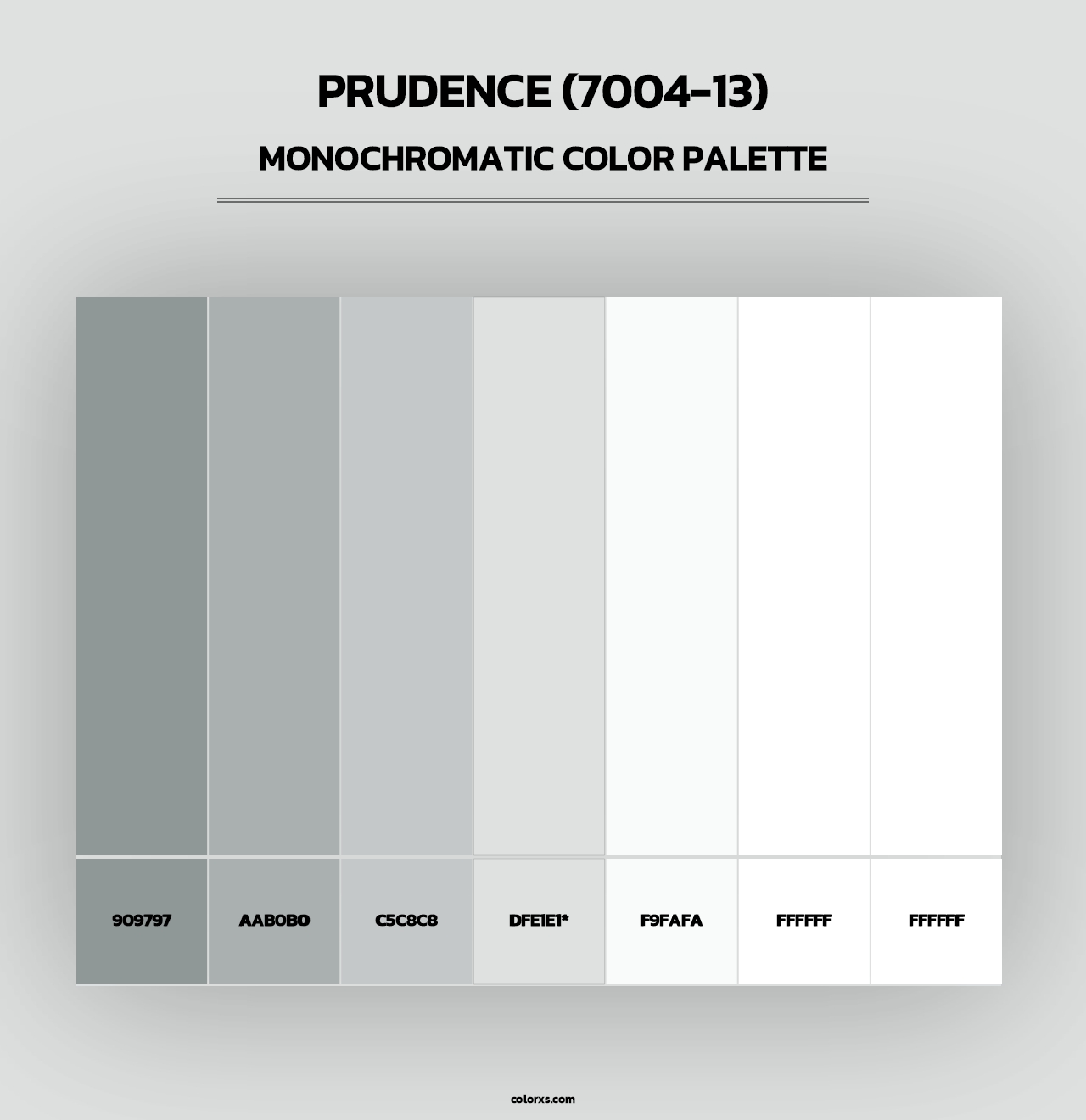 Prudence (7004-13) - Monochromatic Color Palette