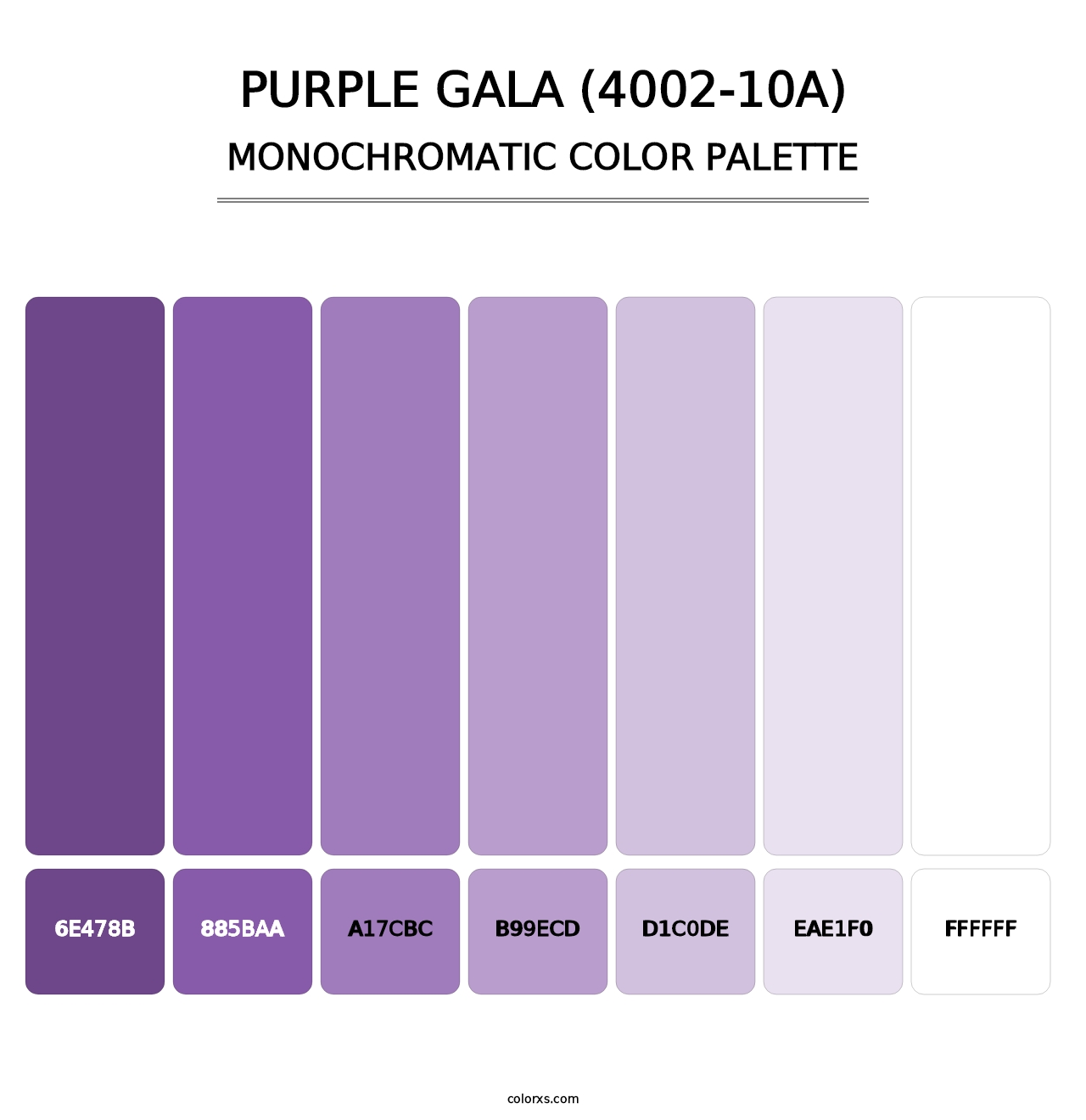 Purple Gala (4002-10A) - Monochromatic Color Palette