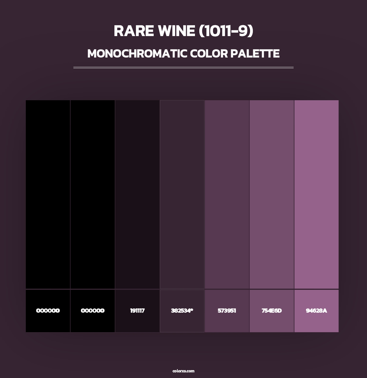 Rare Wine (1011-9) - Monochromatic Color Palette