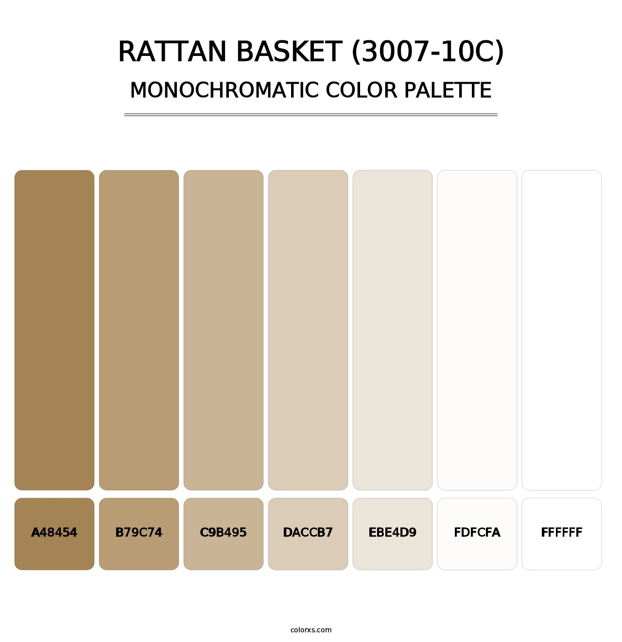 Rattan Basket (3007-10C) - Monochromatic Color Palette