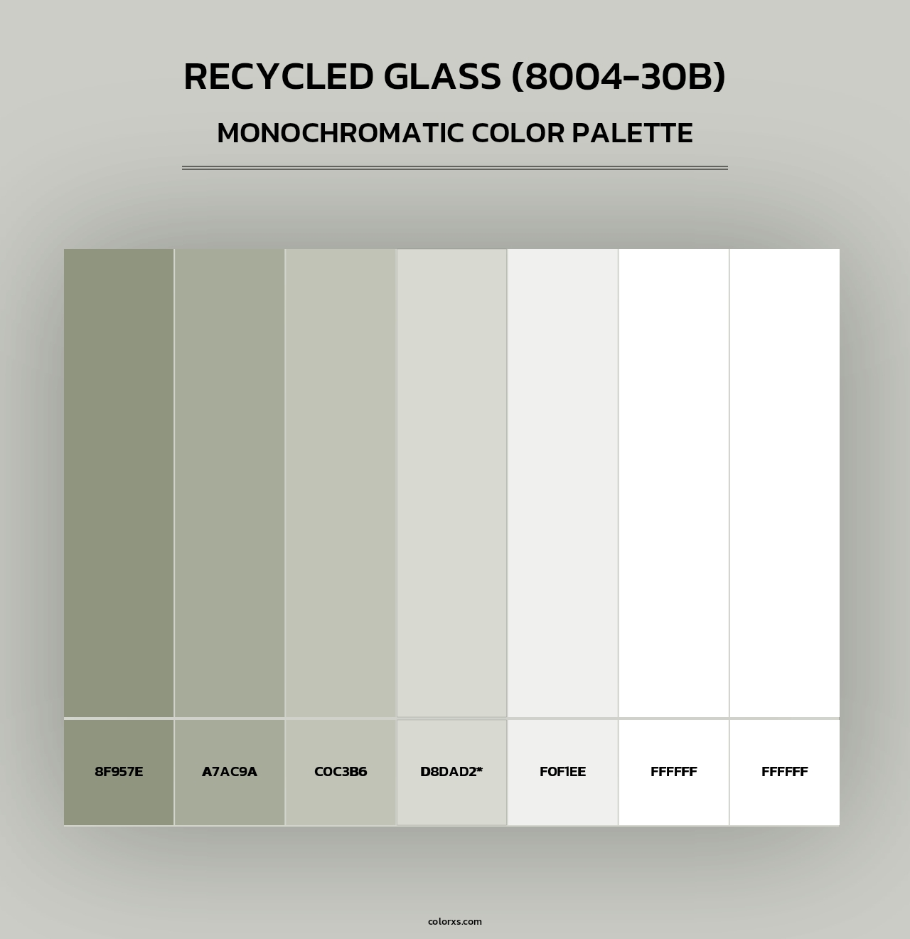 Recycled Glass (8004-30B) - Monochromatic Color Palette