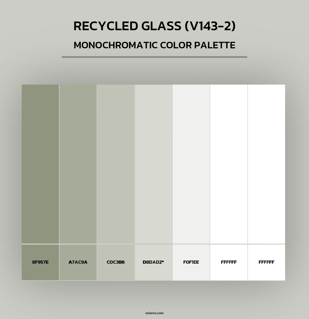 Recycled Glass (V143-2) - Monochromatic Color Palette