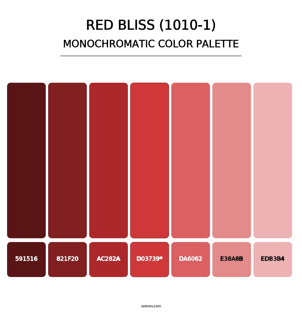 Red Bliss (1010-1) - Monochromatic Color Palette