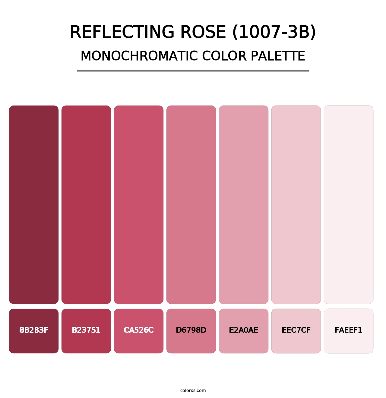 Reflecting Rose (1007-3B) - Monochromatic Color Palette